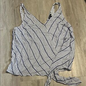 Dynamite Blue and White Striped Camisole